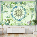 Sun Face Mandala Tapestry Wall Hanging Boho Decor - Axyaa