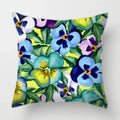 Tropical Plants Parrot Feather Cushion Cover for Sofa by Axyaa