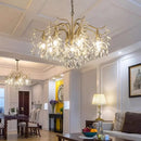 Axyaa Luxury Crystal Chandelier Pendant Lamp for Elegant Living Spaces