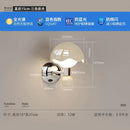 Axyaa Mushroom Wall Lamp | Cream Style LED Lighting Fixture | Nordic Design with Pull Switch