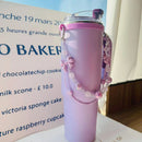 Axyaa Silicone Handle Strap for Stanley Cup 30oz/40oz - Portable & Cute Thermos Accessories