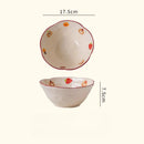 Axyaa Ceramic Noodle Bowl with Underglaze Color - Cute and Exquisite Tableware