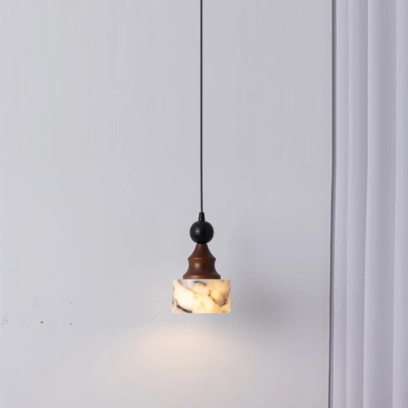Axyaa 12cm Stone LED Pendant Lamp for Home Decor Living Dining Room