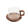 Axyaa Camellia Glass Coffee Cup Set