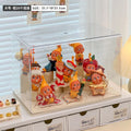 Axyaa Action Figure Acrylic Display Case: Clear, Dustproof, Stackable Organizer Box