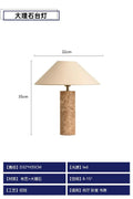 Axyaa Marble Table Lamp LED E27 Modern Design for Home Decor Bedroom