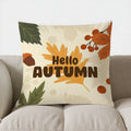 Axyaa Fall Leaves Decorative Pillow Cover for Sofa, Bedroom, Car