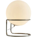 Axyaa Minimalist White Glass Table Lamp for Nordic Home Decor & Study.bias