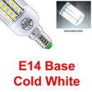 Axyaa LED Corn Bulb E27 E14 SMD 5730 24-72LEDs Chandelier Home Spotlight