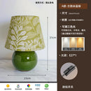 Axyaa Emerald Green Crystal Ceramic Desk Lamp LED Bedroom Table Light