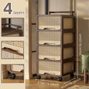 Axyaa Large Capacity Assemblable Storage Cart and Closet Organizer