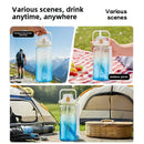 Axyaa Portable Water Bottle with Straw, BPA-Free Large Tumbler for Sports, Gym, and Travel