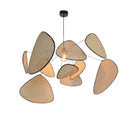 Axyaa Handmade Rattan Chandelier for Dining & Living Room Lighting