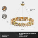 Axyaa Retro Luxury Glass Chandeliers for Dining Living Room Hotel Decor