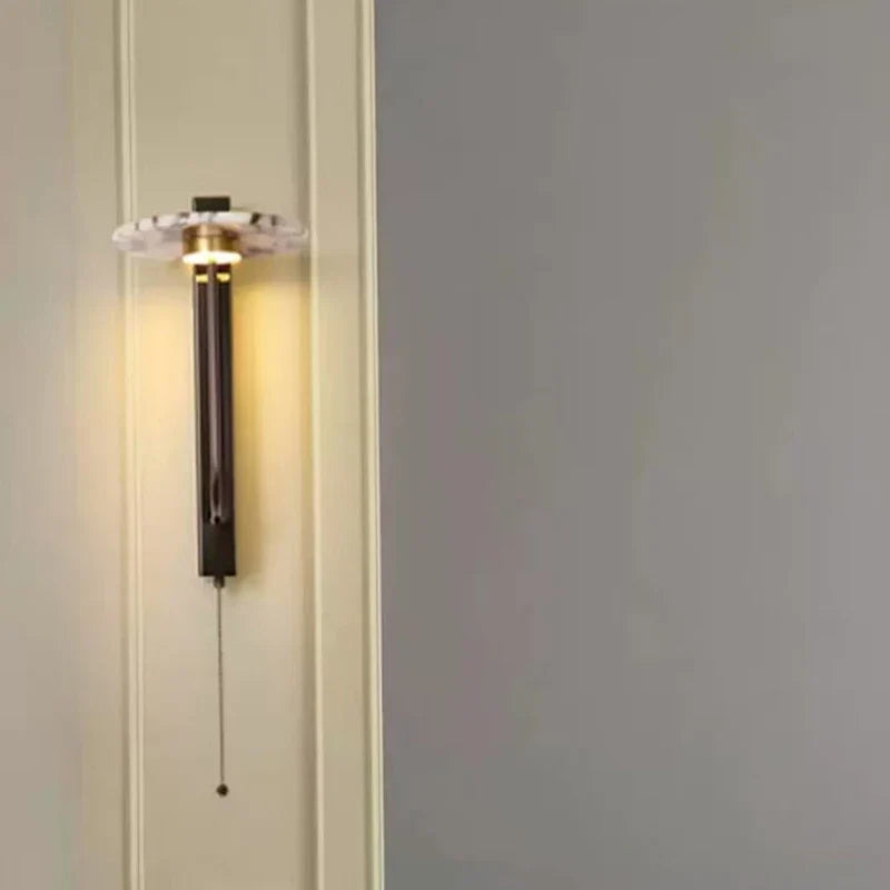 Natural Stone Wall Lamp Switch Indoor Parlor Bedroom Sconce Axyaa Atmosphere Lighting