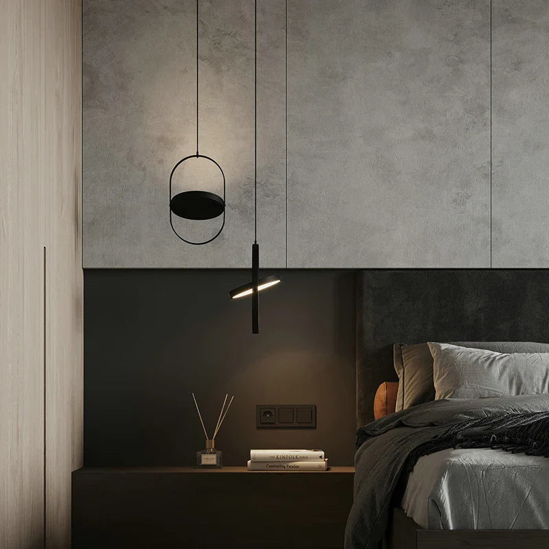 Axyaa Rotatable LED Pendant Light for Nordic Modern Decor in Bedroom and Living Room