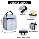Axyaa Cinnamoroll Insulated Lunch Bag: Portable Thermal Cooler for Travel & Work.