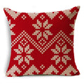 Axyaa Christmas Linen Pillowcase 45x45cm - Festive Home Decor & Gifts