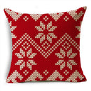 Axyaa Christmas Linen Pillowcase 45x45cm - Festive Home Decor & Gifts