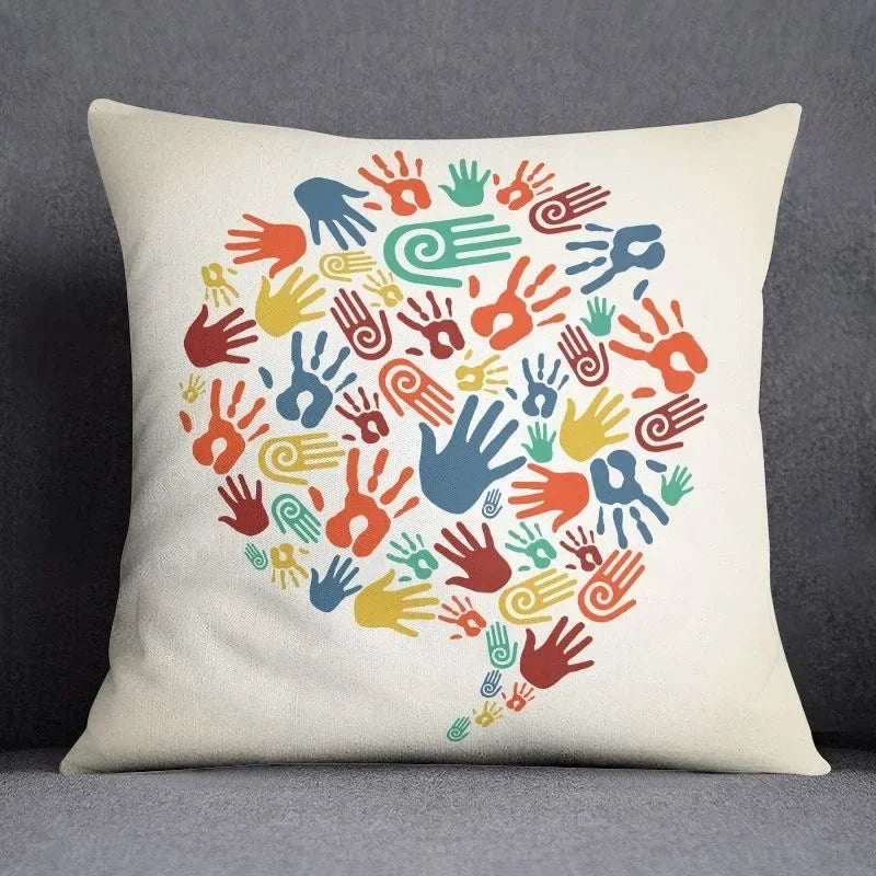 Axyaa Abstract Pillowcase: Sofa Cushion Cover for Living Room & Bedroom