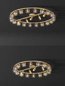 Axyaa Crystal Cube LED Ceiling Light for Luxury Living Room and Hotel Bedroom