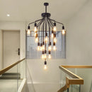 Axyaa Nordic Stair Chandelier Living Room Bedroom Dining Room Pendant Lights Ceiling Light