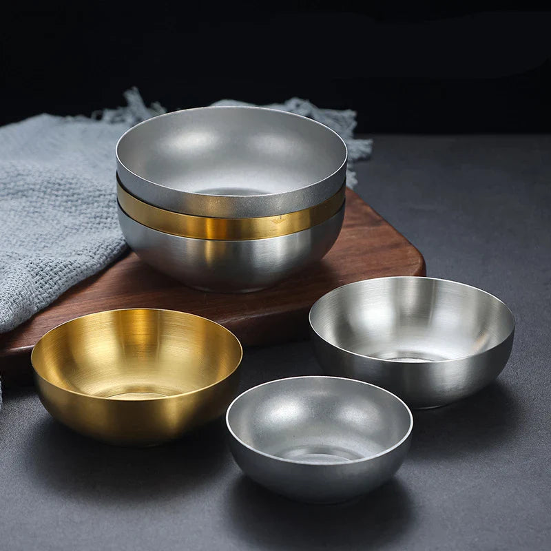 Axyaa Stainless Steel Mixing Bowl Set for Meal Prep and Storage