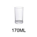 Axyaa Glass Water Cup: Transparent Drinking Glasses for Juice, Beer, and Coffee