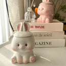 Axyaa Kawaii Rabbit Ceramic Mug - Couples Coffee Cup Gift