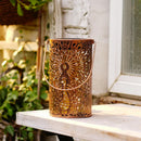 Axyaa Peacock Peony Solar Lantern: Outdoor Flower Garden Light, Waterproof, Auto On/Off.