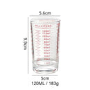 Axyaa Glass Measuring Espresso Cup Set for Coffee Extraction Mug