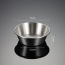 Axyaa Stainless Steel Seasoning Plate Round Salad Ketchup Saucer Dipping Cups