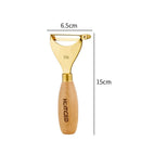Axyaa Stainless Steel Peeler Corn Separator with Wooden Handle, Home Kitchen Tool