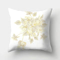 Axyaa Gold Leaf Polyester Cushion Cover - Decorative Sofa Pillow Cover