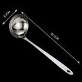 Axyaa Stainless Steel Long Handle Soup Spoon Colander for Hot Pot Kitchen Utensil
