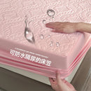 Axyaa Quilted Mattress Protector: Waterproof, Non-Slip, Breathable, Anti-Mite, Anti-Bacterial