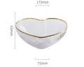 Axyaa Heart-shaped Glass Salad Bowl - European Light Luxury Design