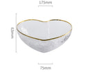 Axyaa Heart-shaped Glass Salad Bowl - European Light Luxury Design