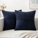 Axyaa Corduroy Boho Patchwork Pillow Cover