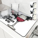 Axyaa Halloween Absorbent Draining Mat for Kitchen and Bathroom