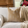 Christmas Embroidered Pillowcase Cojines with Tree Elk Design by Axyaa
