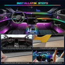 Axyaa 18-in-1 Car Ambient Lights - RGB 64 Colors, APP Control