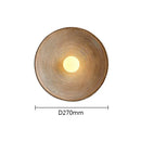 Axyaa Japanese Style Resin Circular Wall Lamp Creative Sconce Bedhead Light