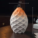 Axyaa Geometric Pleated Ceramic Vase - Abstract Stripes Flowerpot
