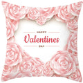 Axyaa Valentine's Day Parchment Pillow Set for Home Sofa, Square Pillowcase