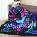 Axyaa Flannel Funny Throw Blankets - Perfect for Spring/Autumn Bedspread