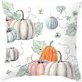 Axyaa Halloween Pumpkin Cushion Cover 18x18 - Farmhouse Throw Pillow for Home Decor