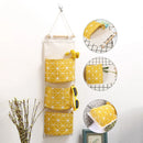 Axyaa 3-Pocket Hanging Closet Organizer Wall Storage Bag Waterproof Sundries Organizer