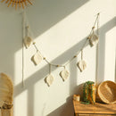 Axyaa Boho Leaf Tassel Wall Hanging Decor for Bedroom & Living Room