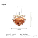 Axyaa Pine Cone LED Pendant Lamp for High-end Indoor Decor Lighting